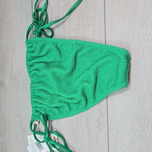 NWT Good American Women Summer Green Side Tiny Ties swim bottom sz 3/4 L/XL - Picture 9 of 10